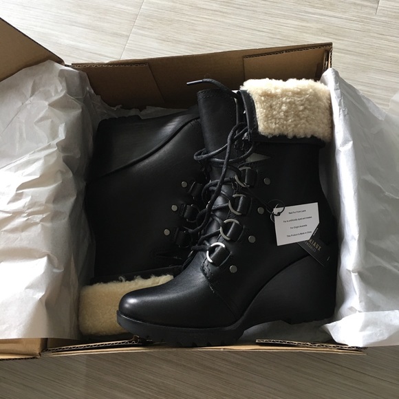 NEW size 11 Sorel After Hours Lace Shearling Boot - Picture 8 of 8